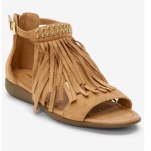 New Comfortview The Carmella Sandal Women’s Gladiator Sandal Tan Size 12W